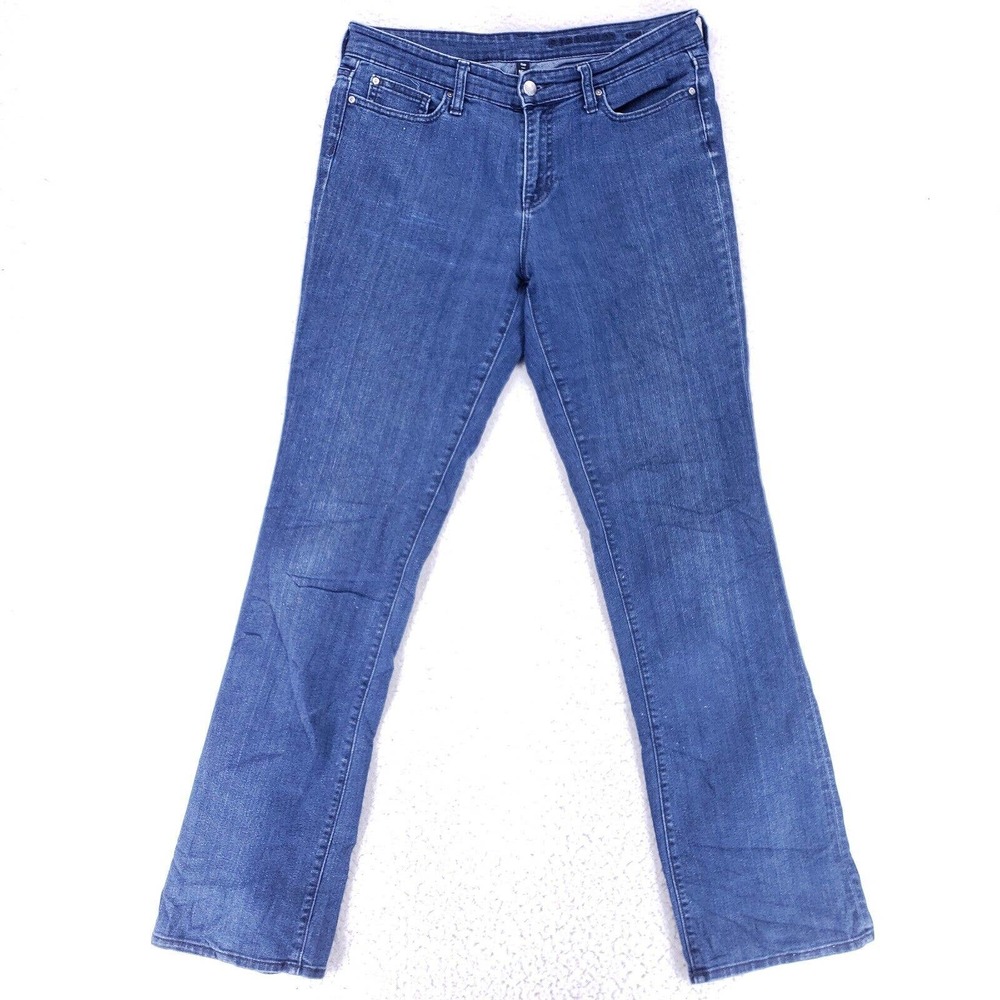 GAP Jeans Denim Cotton Womens SZ 8 Blue Straight Stretch VTG Mid Rise 90s Slim
